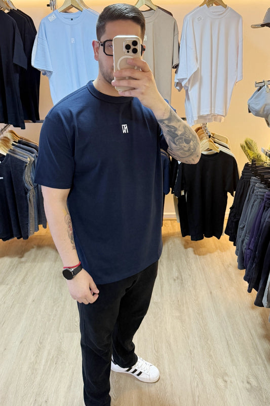 Polera Loose Fit - Alto Gramaje - Azul Marino