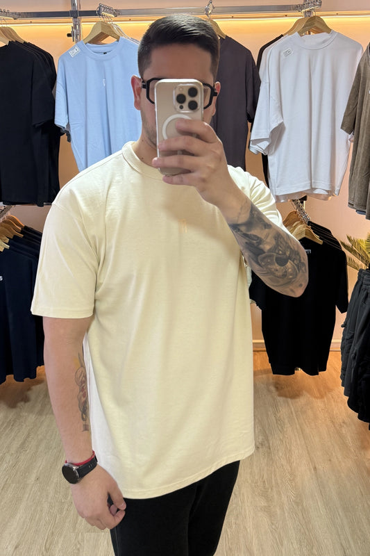 Polera Loose Fit - Alto Gramaje - Beige