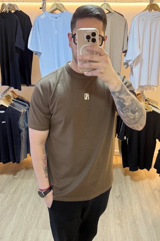 Polera Loose Fit - Alto Gramaje - Marrón
