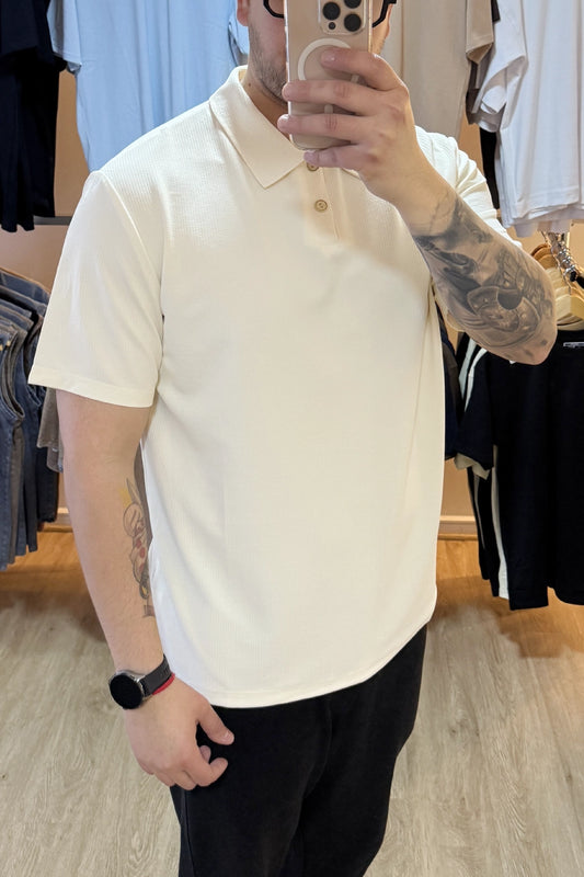 Polera cuello Polo - Arena