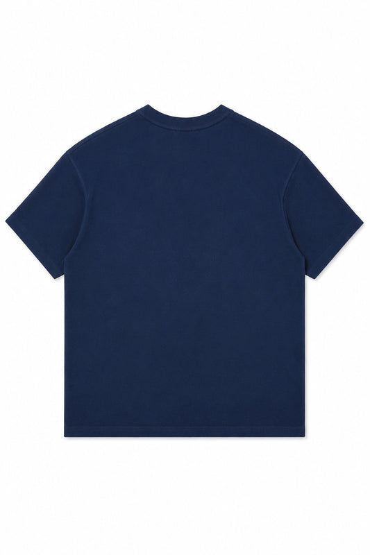 Polera Loose Fit - Alto Gramaje - Azul Marino