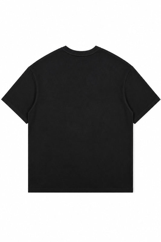 Polera Loose Fit - Alto Gramaje - Negro