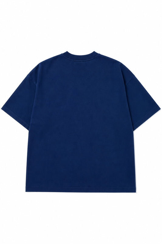 Polera Oversize High Cotton Premium - Azul