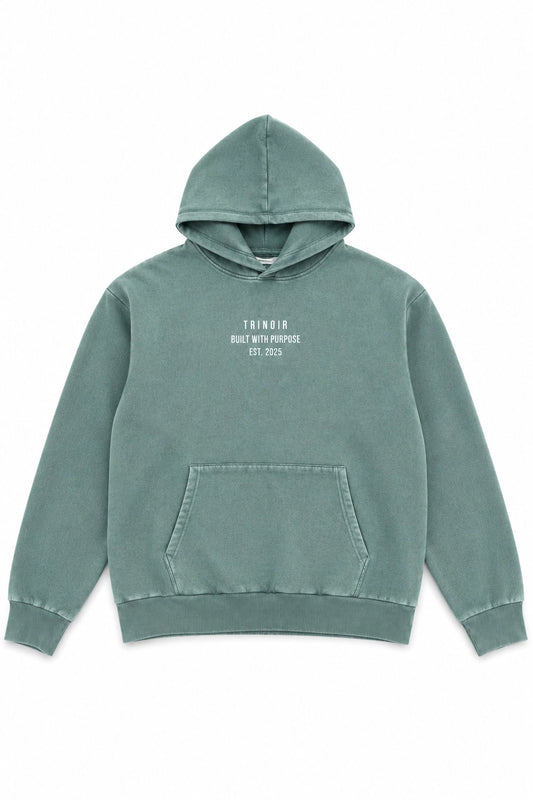 Polerón Hoodie Oversize Boxy Fit - Verde Acid
