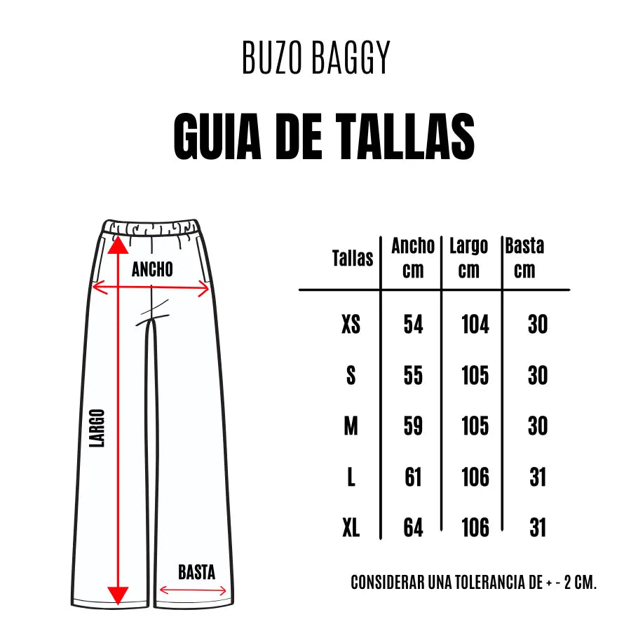 Pantalón Buzo Baggy Negro