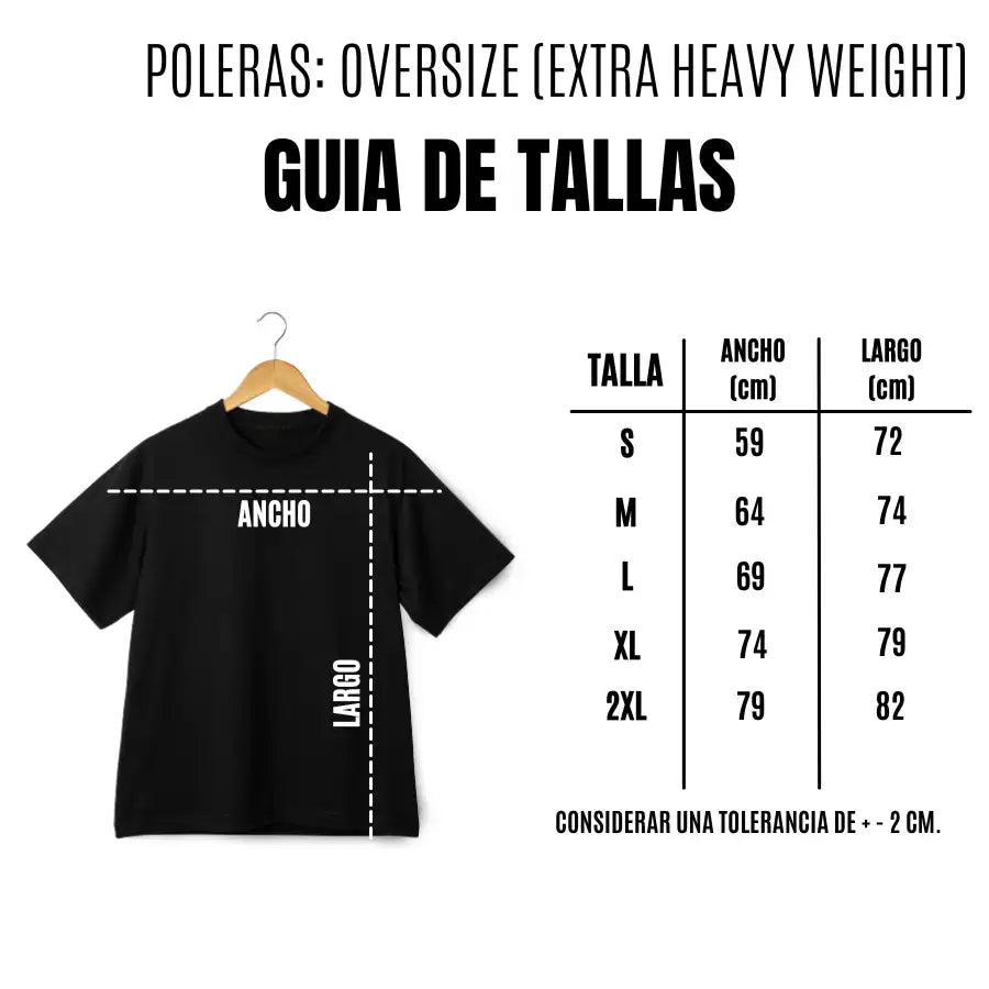 Polera Unisex Oversize (EXTRA HEAVY WEIGHT) - Beige New