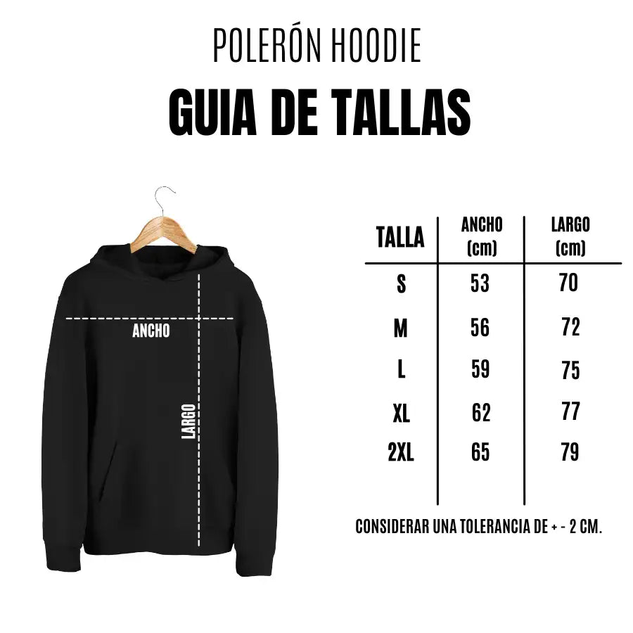Polerón Hoodie Básico - Negro