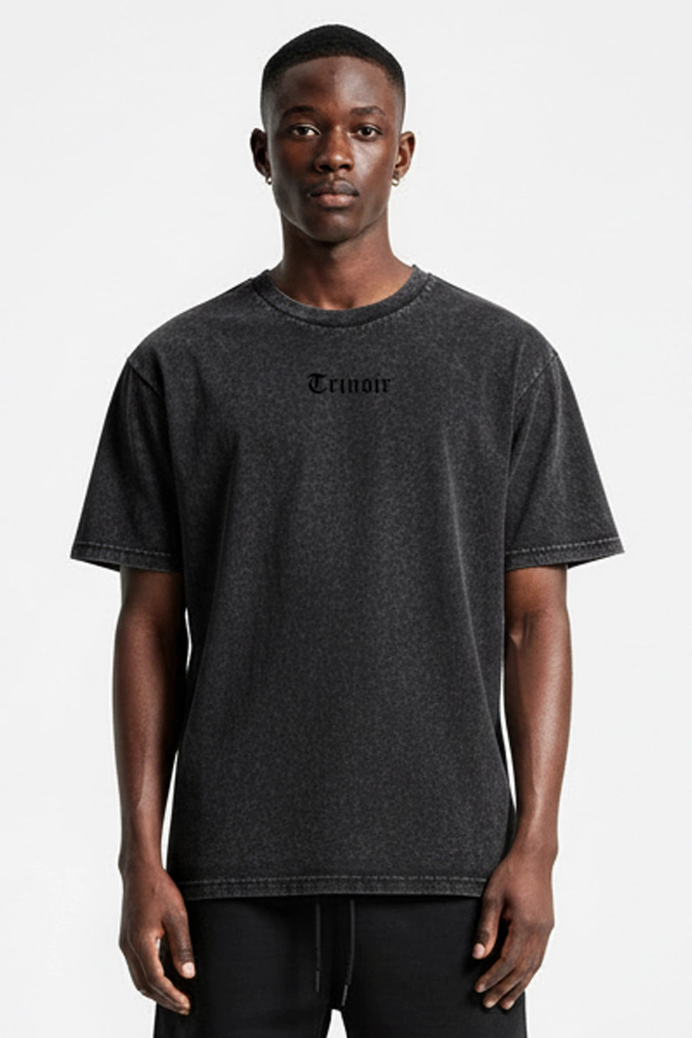 Polera Acid Wash – Negro