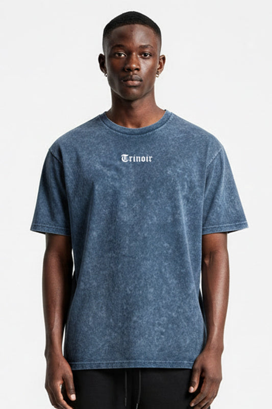 Polera Acid Wash – Azul