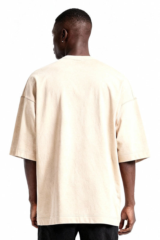Polera Unisex Oversize (EXTRA HEAVY WEIGHT) - Beige New