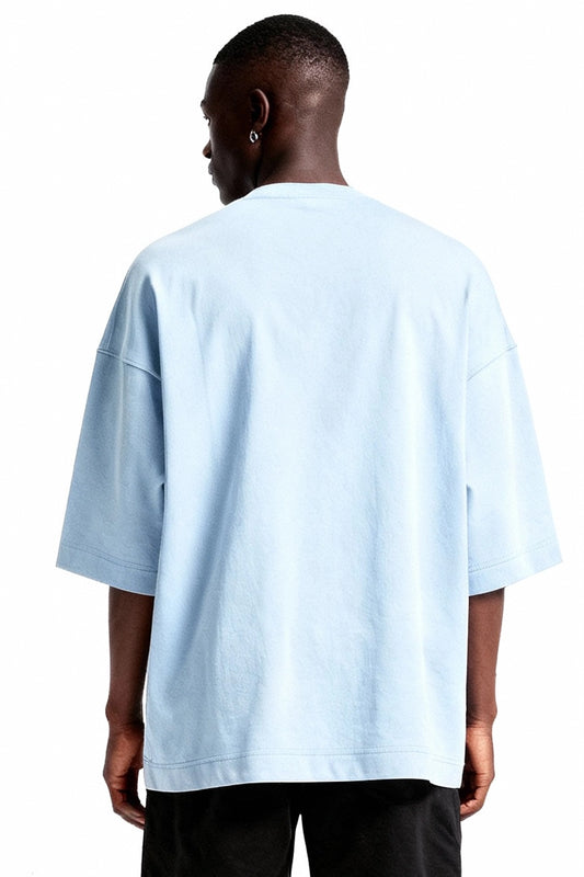 Polera Oversize Celeste