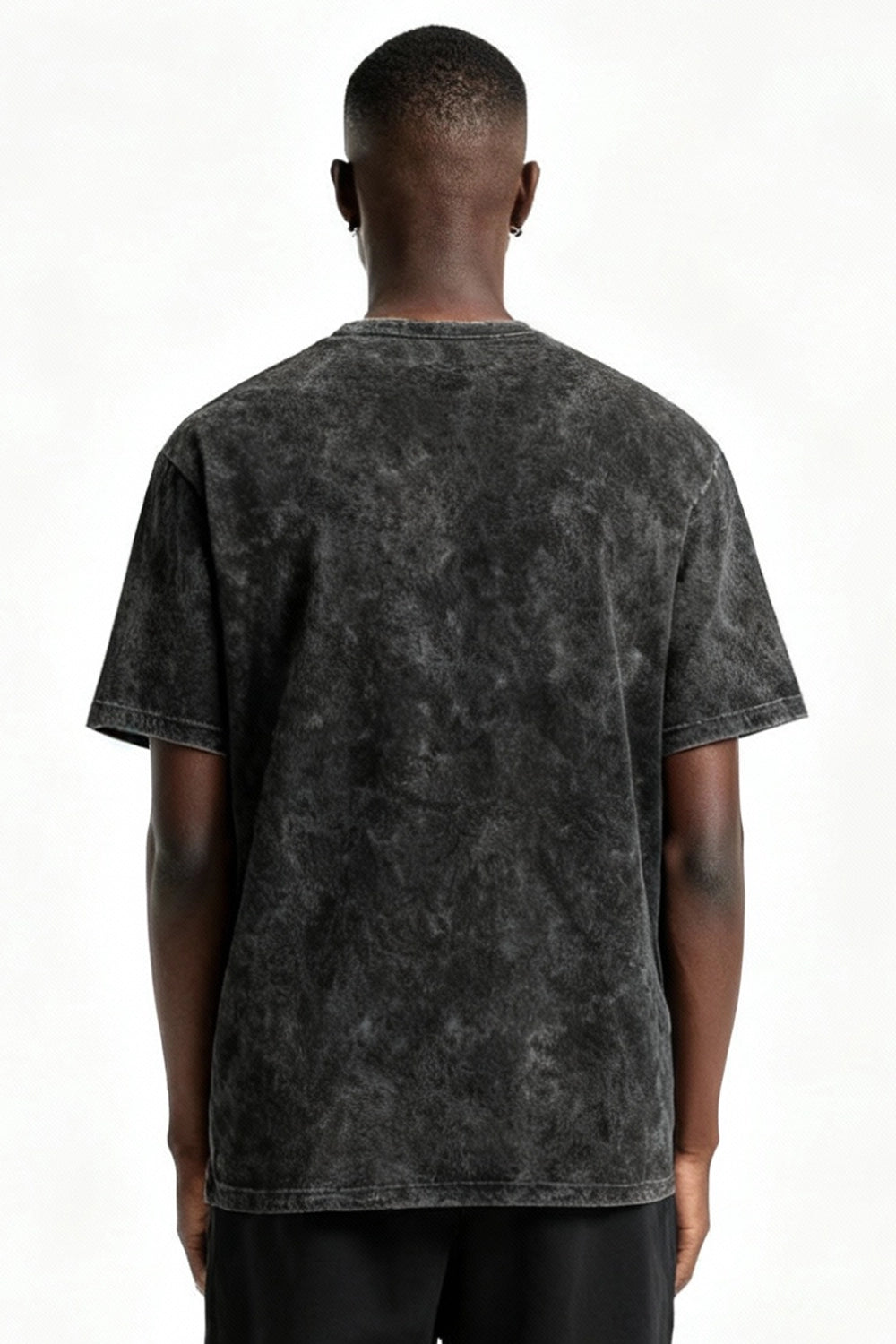 Polera Acid Wash – Negro Intenso