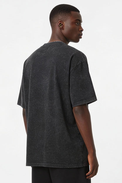 Polera Oversize - Acid Wash Negro - Stock Limitado❗