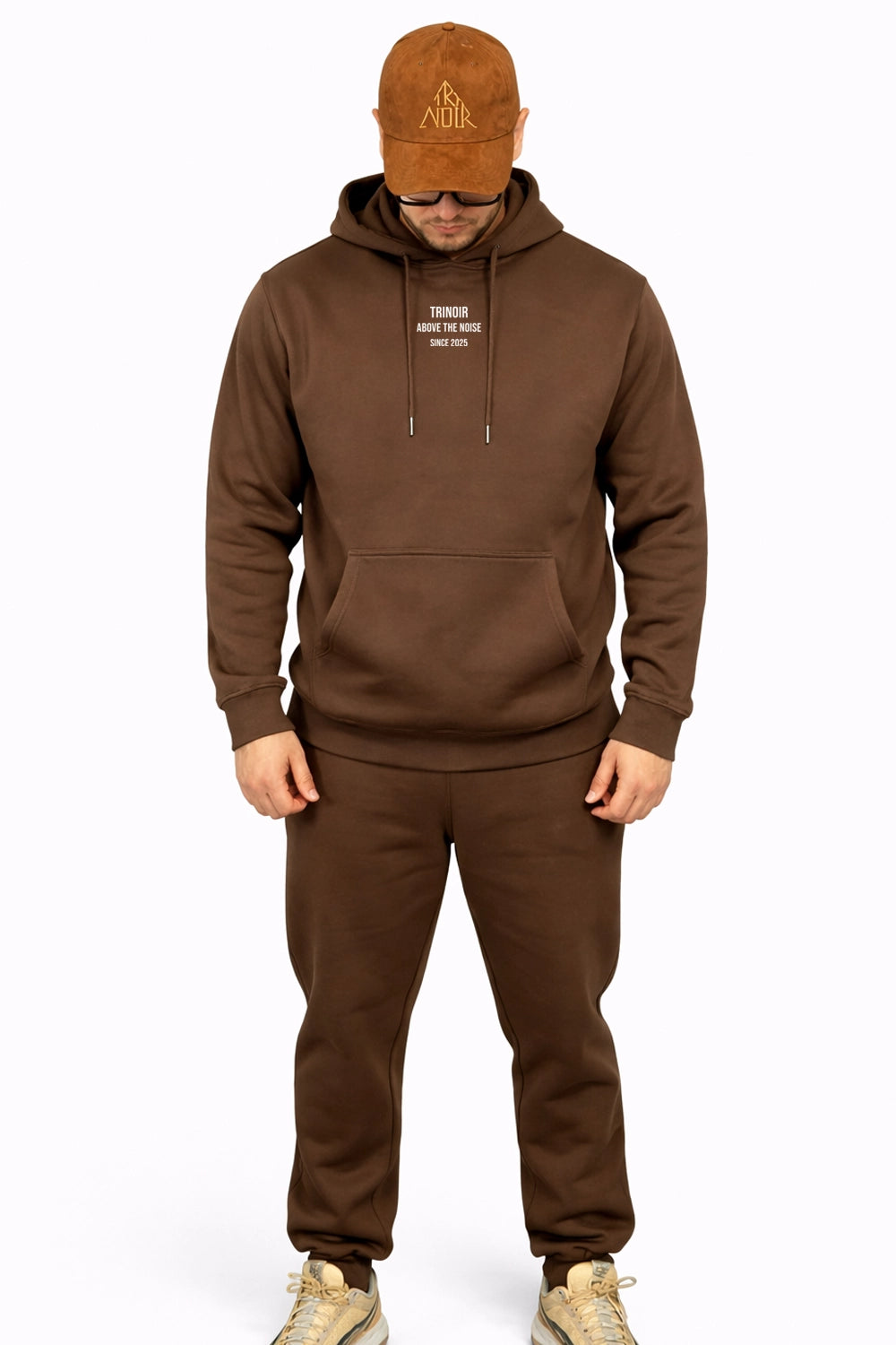 Conjunto Hoodie y Jogger - Café