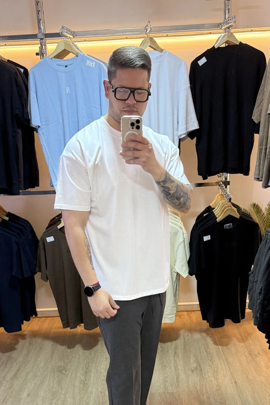 Polera Oversize Normal -  Heavy Cotton - Blanco