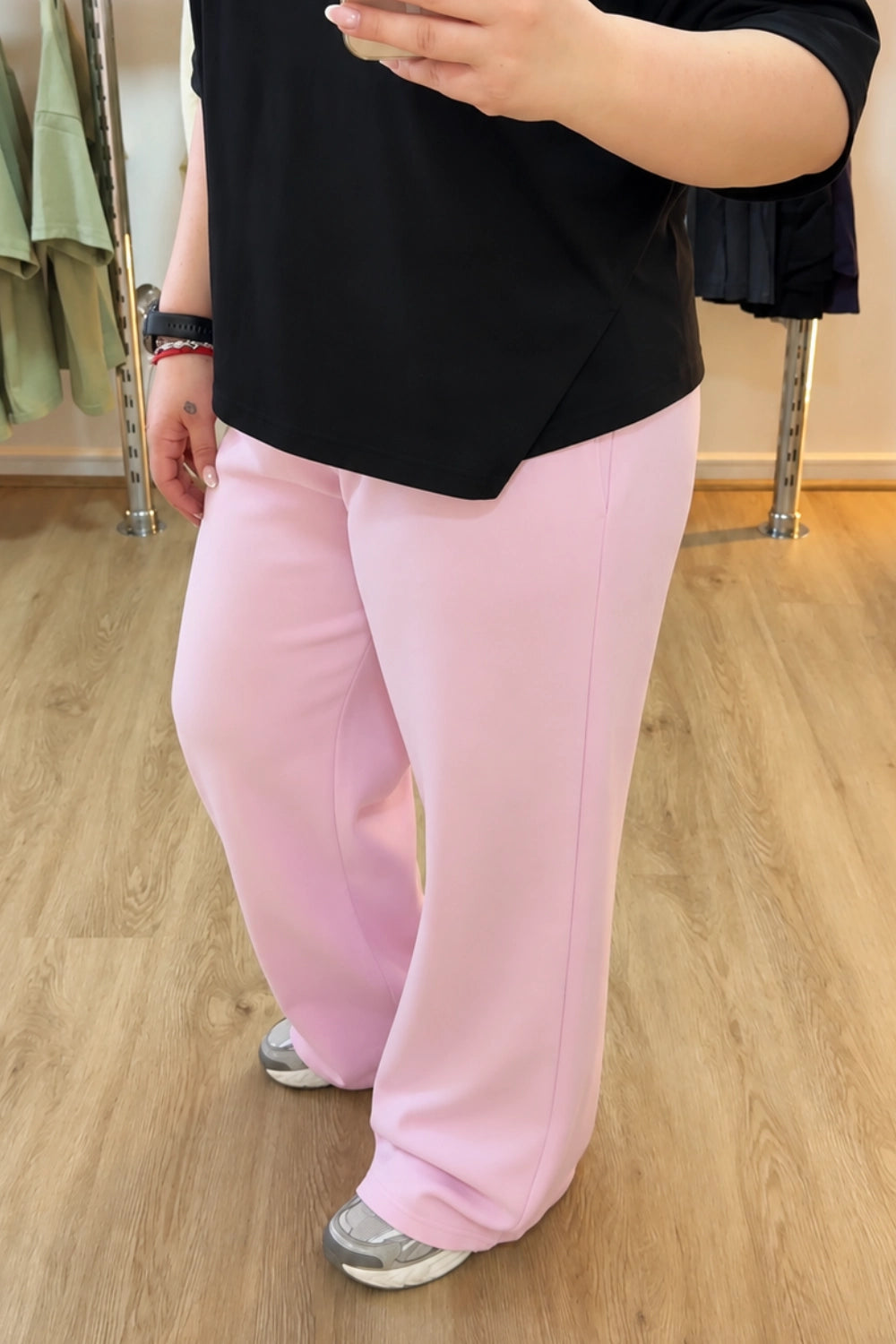 Pantalón Buzo Baggy Rosado