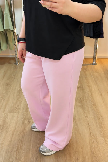 Pantalón Buzo Baggy Rosado