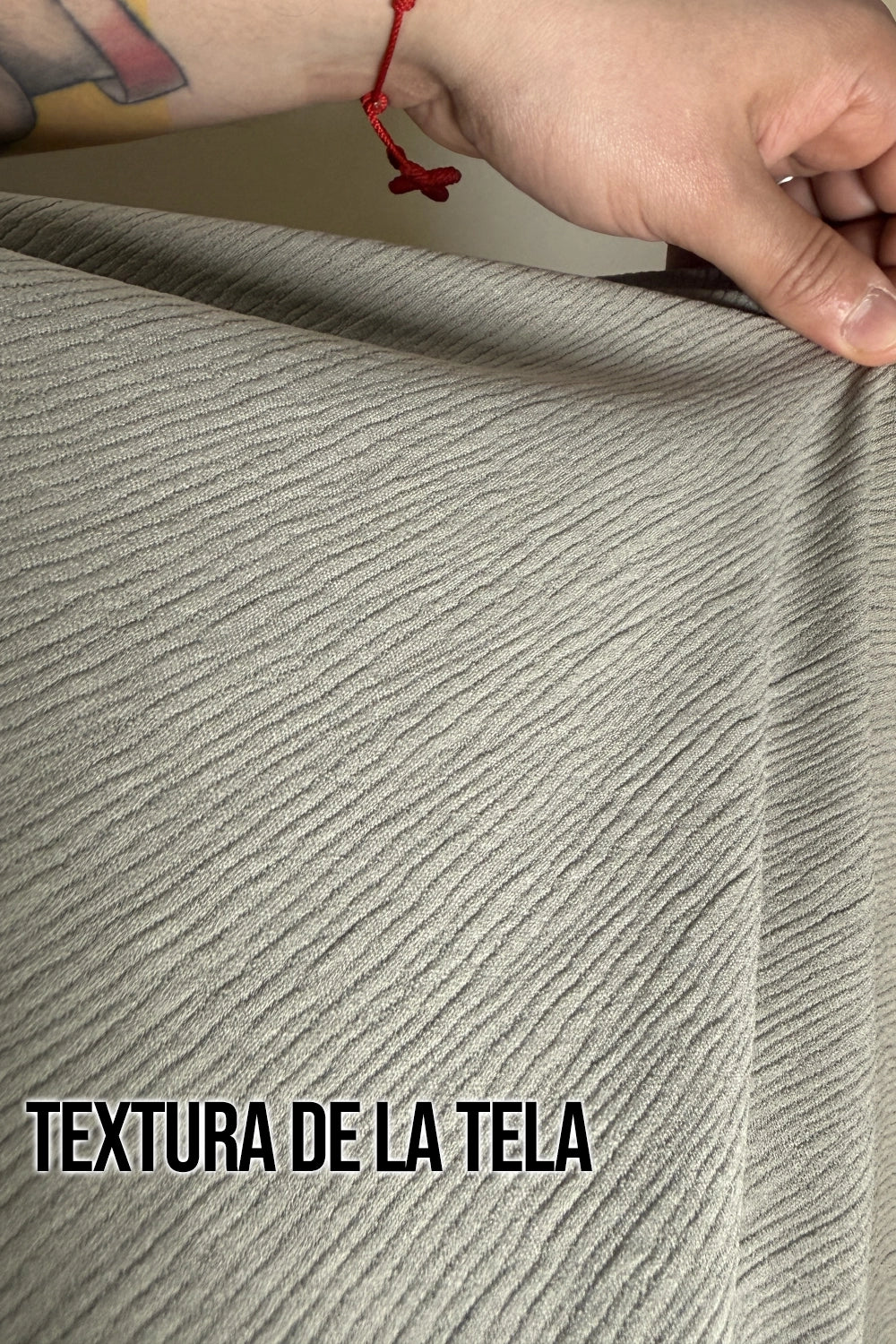Conjunto Polera Texturizada - Gris