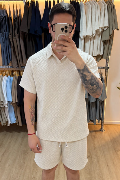 Conjunto Texturizado - Caqui