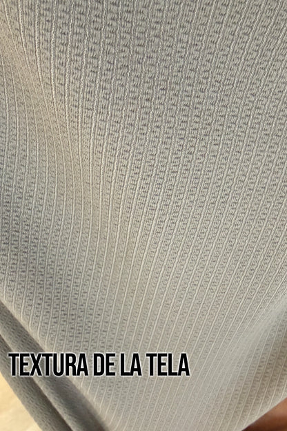 Polera cuello polo - Gris