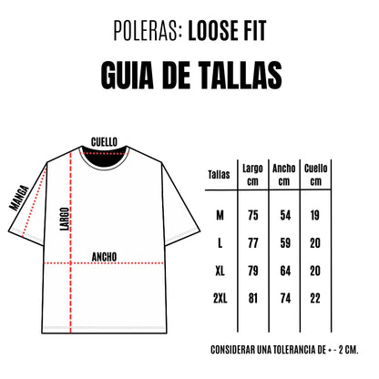 Polera Loose Fit - Alto Gramaje - Negro