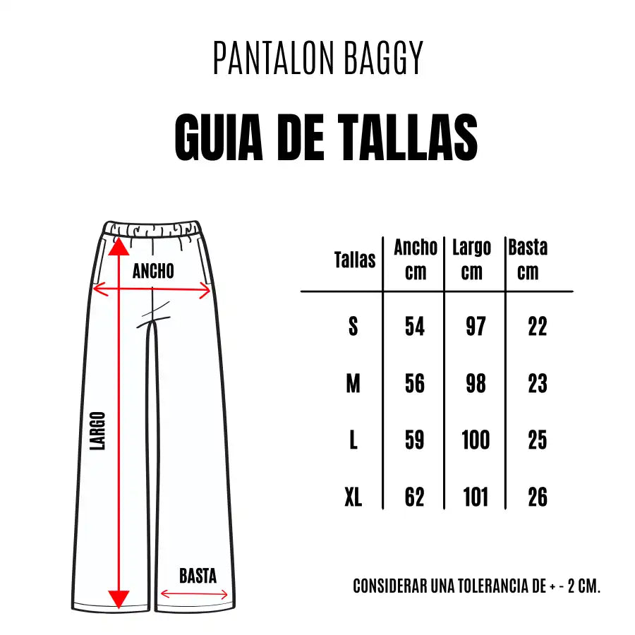Pantalon Baggy Negro