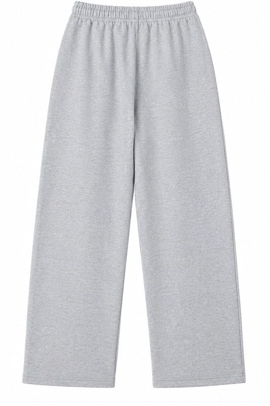Pantalon Baggy Gris Melange