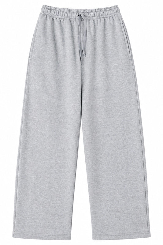 Pantalon Baggy Gris Melange