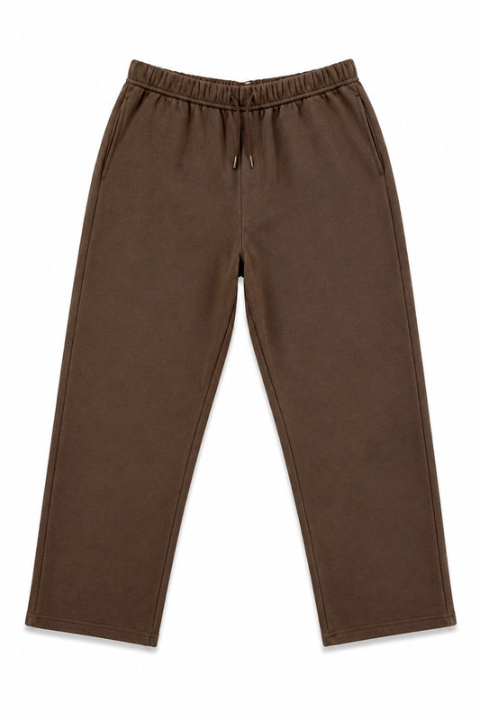 Pantalon Buzo Recto - Heavy Cotton - Café