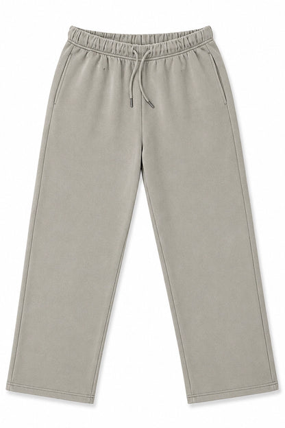Pantalon Buzo Recto - Heavy Cotton - Cemento