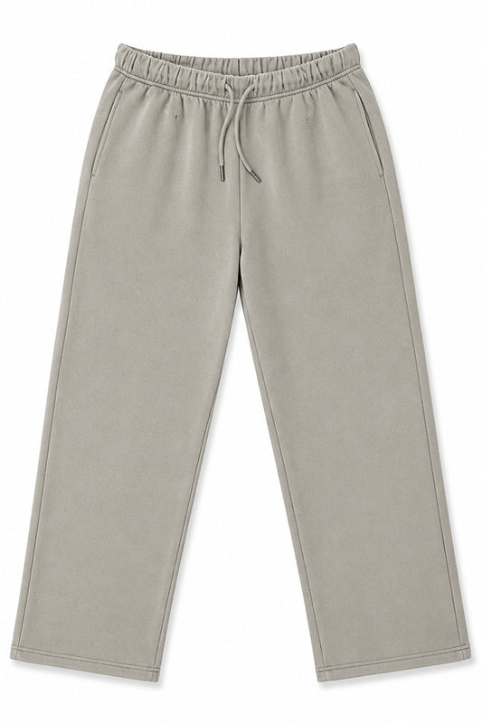 Pantalon Buzo Recto - Heavy Cotton - Cemento