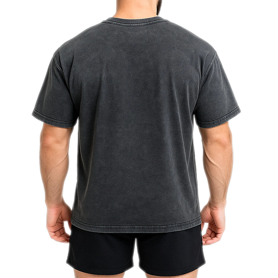 Polera Acid Wash – Negro