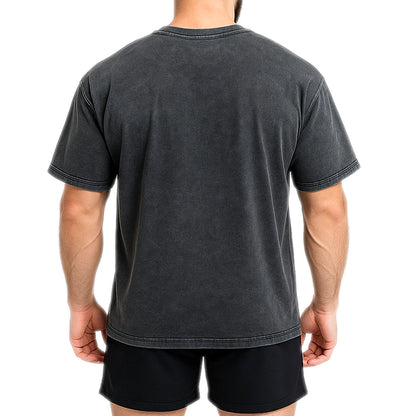 Polera Acid Wash – Negro