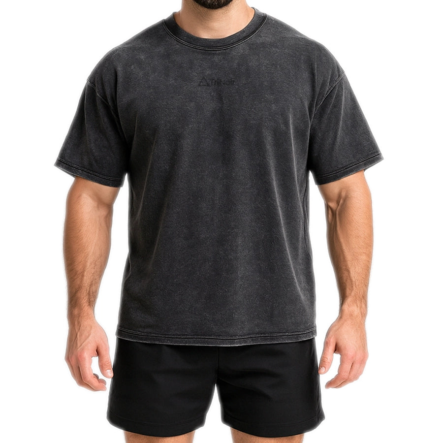 Polera Acid Wash – Negro