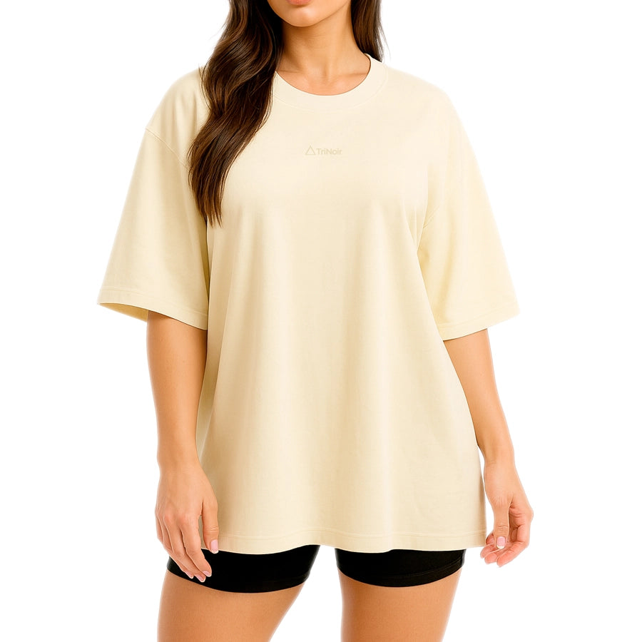 Polera Unisex Oversize (EXTRA HEAVY WEIGHT) - Beige