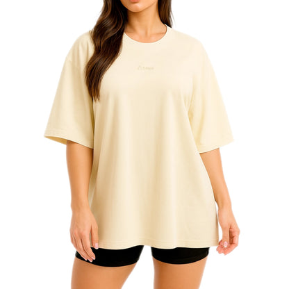 Polera Unisex Oversize (EXTRA HEAVY WEIGHT) - Beige