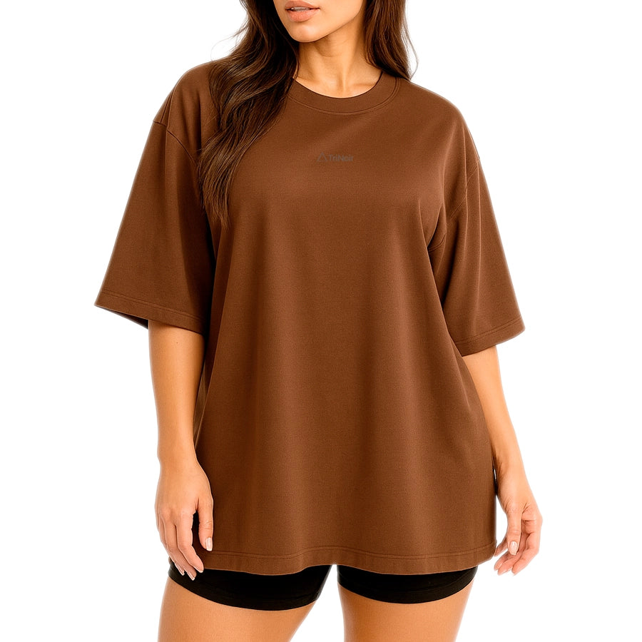 Polera Unisex Oversize (EXTRA HEAVY WEIGHT) - Marrón