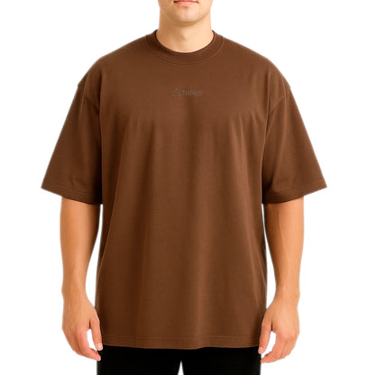Polera Unisex Oversize (EXTRA HEAVY WEIGHT) - Marrón