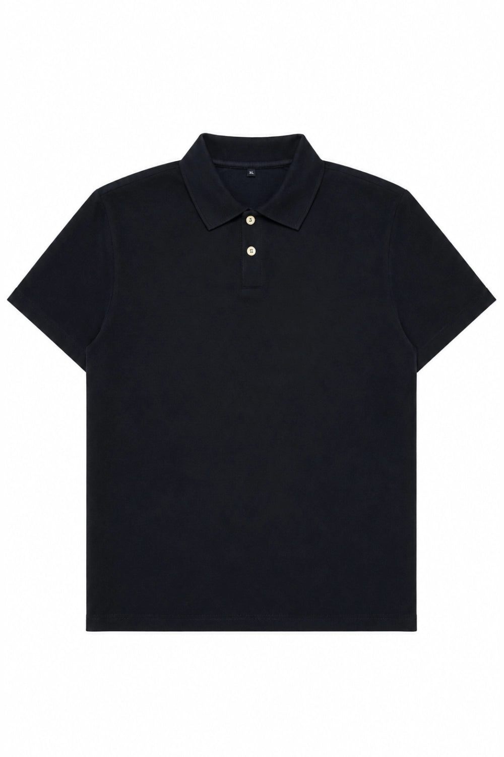 Polera cuello polo - Negro