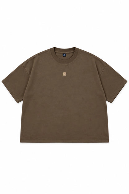 Polera Boxy Oversize - Café