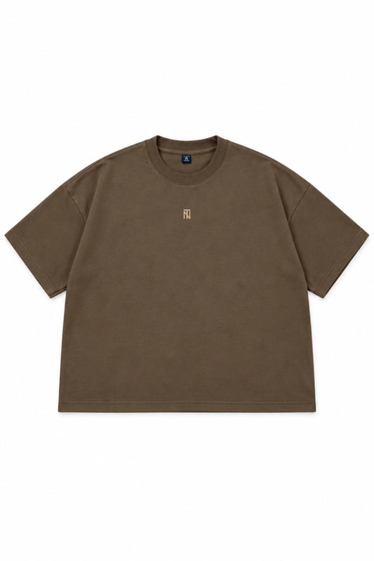 Polera Boxy Oversize - Café