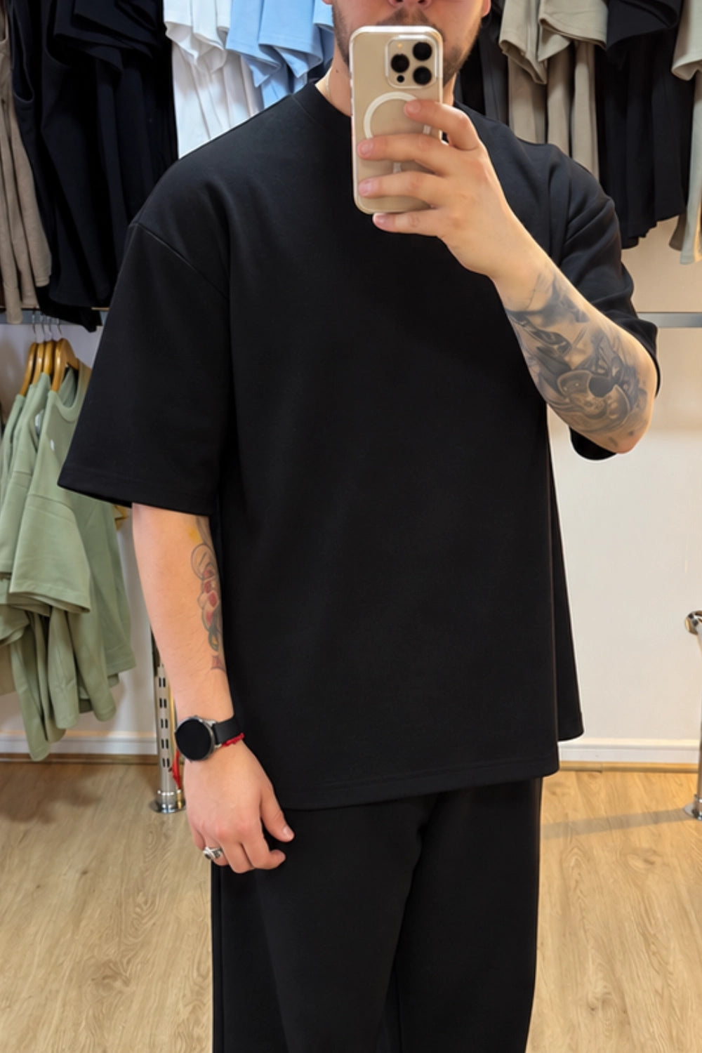 Polera Oversize - Black - Negro / S