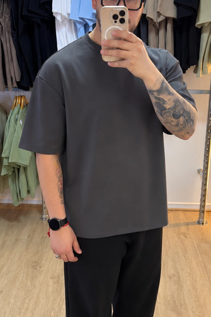 Polera Oversize - Carbón