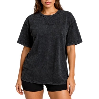Polera Acid Wash – Negro