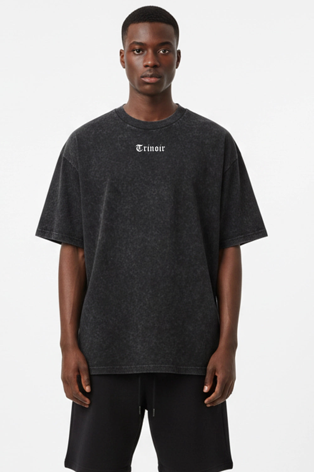 Polera Oversize - Acid Wash Negro - Stock Limitado❗