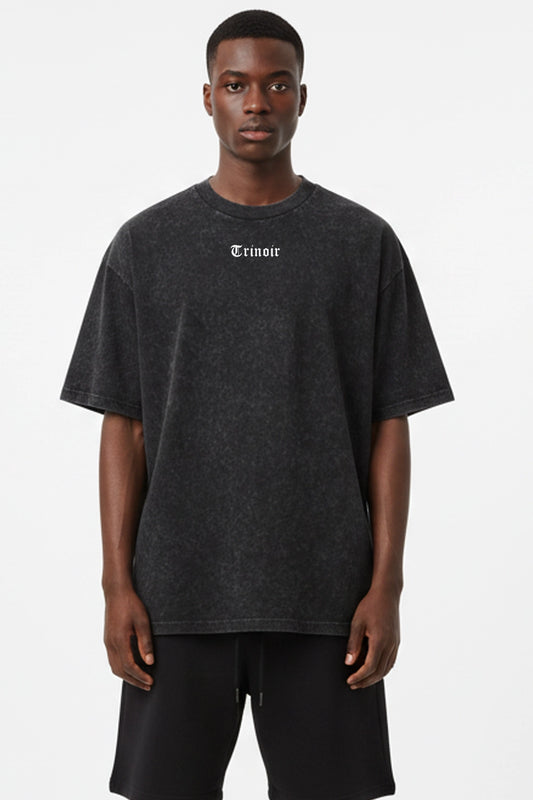 Polera Oversize - Acid Wash Negro - Stock Limitado❗