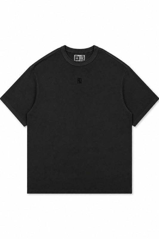 Polera Loose Fit - Alto Gramaje - Negro