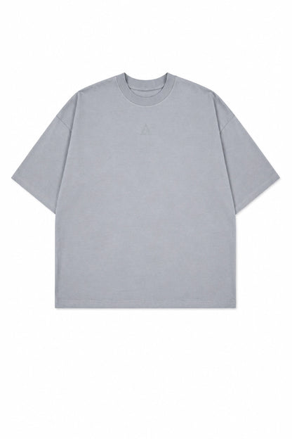 Polera Boxy Fit - Plomo Plata