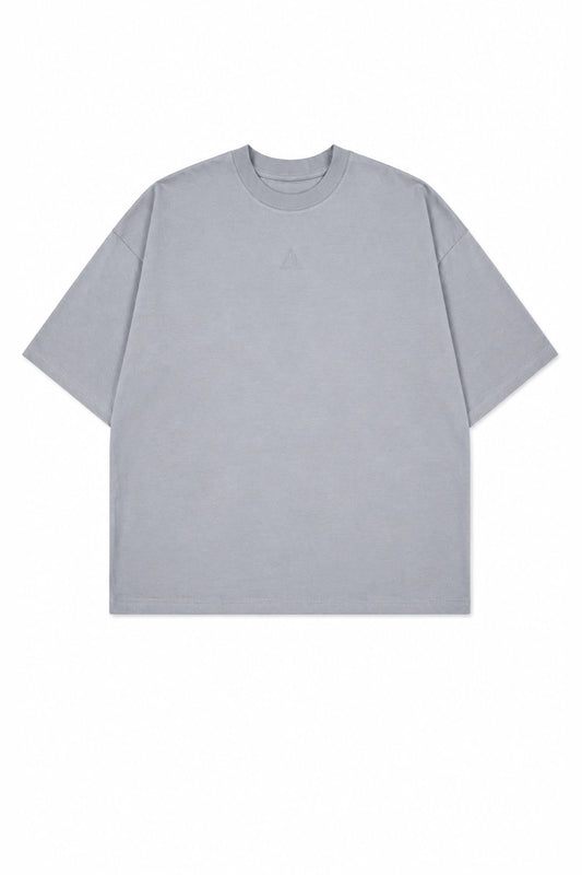 Polera Boxy Fit - Plomo Plata