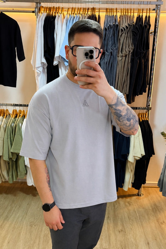 Polera Boxy Fit - Plomo Plata